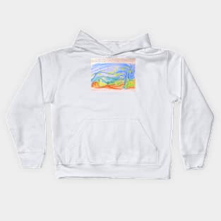 ... in the mountain.... Kids Hoodie